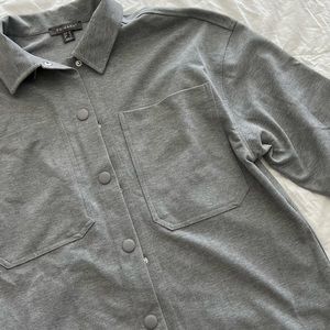 Gray flannel shirt
